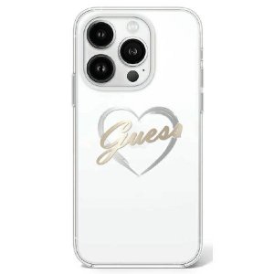 Guess GUHCP16LHCHGSPT iPhone 16 Pro 6.3 przeźroczysty/transparent hardcase IML Heart