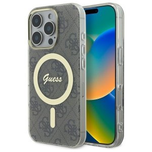 Guess GUHMP16XH4STW iPhone 16 Pro Max 6.9 brązowy/brown hardcase IML 4G MagSafe