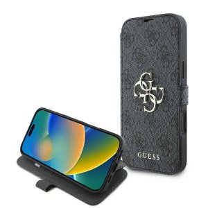 Guess GUBKP16M4GMGGR iPhone 16 Plus6.7 czarny/black book 4G Metal Logo