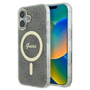Guess GUHMP16MH4STW iPhone 16 Plus 6.7  brązowy/brown hardcase IML 4G MagSafe