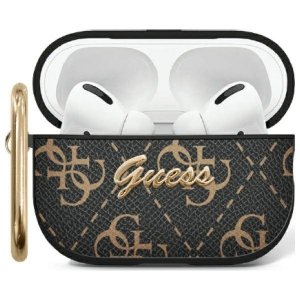 Guess GUA2PG4GPK AirPods 1/2 cover       czarny/black 4G Hook