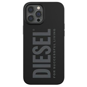 Diesel Silicone Case iPhone 12 Pro Max czarny/black 44278