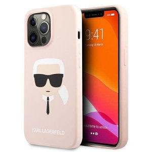 Karl Lagerfeld KLHCP13LSLKHLP iPhone 13 Pro / 13 6,1 jasnoróżowy/light pink hardcase Silicone Karl`s Head