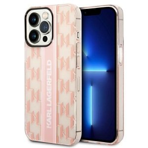 Karl Lagerfeld KLHCP14LHKLSPCP iPhone 14 Pro 6,1 hardcase różowy/pink Mono Vertical Stripe