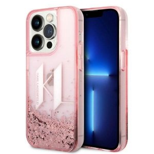 Karl Lagerfeld KLHCP14XLBKLCP iPhone 14 Pro Max 6,7 różowy/pink hardcase Liquid Glitter Big KL
