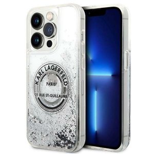 Karl Lagerfeld KLHCP14XLCRSGRS iPhone 14 Pro Max 6,7 srebrny/silver hardcase Liquid Glitter RSG