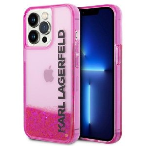 Karl Lagerfeld KLHCP14XLCKVF iPhone 14 Pro Max 6,7 różowy/pink hardcase Liquid Glitter Elong