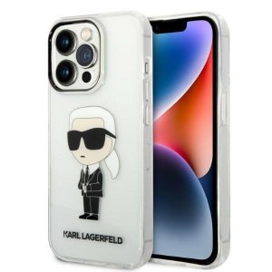 Karl Lagerfeld KLHCP14LHNIKTCT iPhone 14 Pro 6,1 transparent hardcase Ikonik Karl Lagerfeld