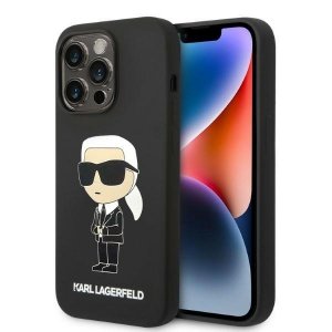 Karl Lagerfeld KLHCP14XSNIKBCK iPhone 14 Pro Max 6,7 hardcase czarny/black Silicone Ikonik 