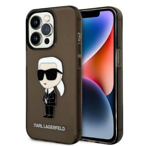 Karl Lagerfeld KLHCP14LHNIKTCK iPhone 14 Pro 6,1 czarny/black hardcase Ikonik Karl Lagerfeld