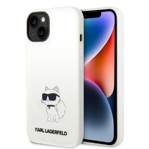 Karl Lagerfeld KLHMP14MSNCHBCH iPhone 14 Plus / 15 Plus 6,7 hardcase biały/white Silicone Choupette MagSafe