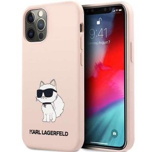 Karl Lagerfeld KLHCP12MSNCHBCP iPhone 12 /12 Pro 6,1 hardcase różowy/pink Silicone Choupette