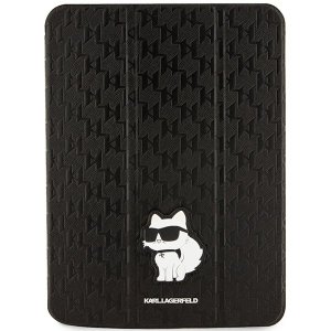 Karl Lagerfeld KLFC11SAKHPCK iPad 10.9 Folio Magnet Allover Cover czarny/black Saffiano Monogram Choupette