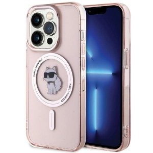 Karl Lagerfeld KLHMP15LHFCCNOP iPhone 15 Pro 6.1 różowy/pink hardcase IML Choupette MagSafe