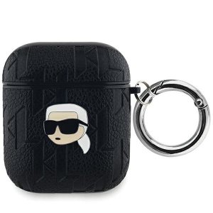 Karl Lagerfeld KLA2PGKIPK AirPods 1/2cover czarny/black Monogram Karl Head