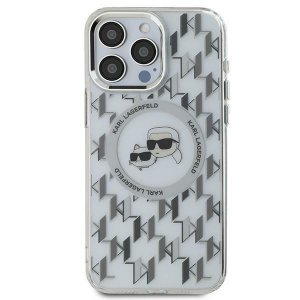 Karl Lagerfeld KLHMP16XHMCKMHT iPhone 16 Pro Max 6.9 przezroczysty/transparent IML Monogram Karl&Choupette Head MagSafe