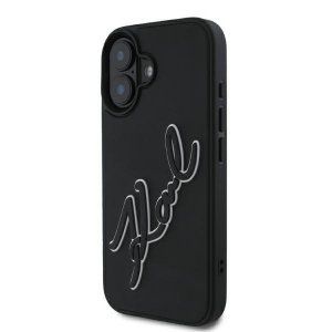 Karl Lagerfeld KLHCP16S3DRKSDLK iPhone16 6.1 czarny/black hardcase 3D Rubber Signature