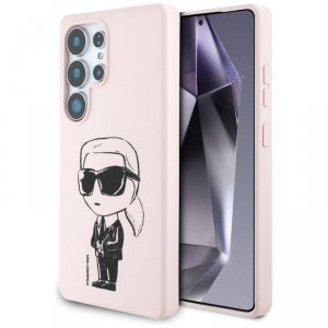Etui Karl Lagerfeld Silicone Graffiti    Ikonik Printed Logo MagSafe do Samsung Galaxy S25 Ultra różowy
