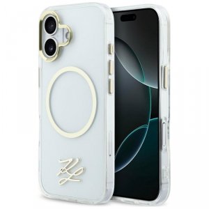 Etui Karl Lagerfeld IML KL Script Logo   MagSafe do iPhone 17 przezroczysty
