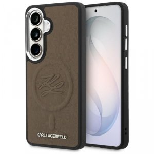Etui Karl Lagerfeld Embossed Ring        Initials MagSafe do Samsung Galaxy S26+ brązowy