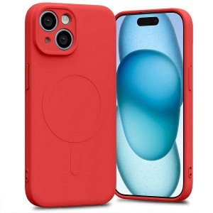 Mercury MagSafe Semi-Silicone iPhone 15 / 14 / 13 6,1 czerwony /red