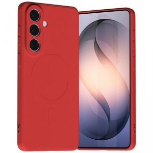 Etui Mercury Semi-Silicone MagSafe do    Samsung Galaxy S26+ czerwony