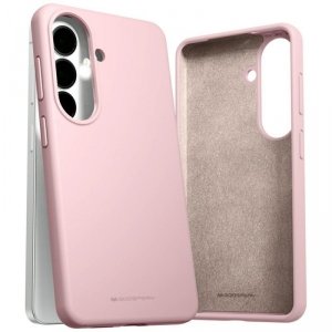 Etui Mercury Silicone do Samsung Galaxy  S26 różowo-piaskowy