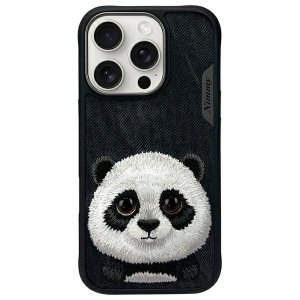 Nimmy etui iPhone 16 Pro 6.3            czarny/black Big Eyed Pet 2.0 Panda