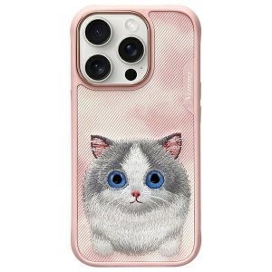 Nimmy etui iPhone 16 Pro Max 6.9        różowy/pink Big Eyed Pet 2.0 Cat