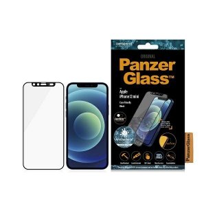 PanzerGlass E2E Microfracture iPhone 12 Mini 5,4 CamSlider Case Friendly AntiBacterial czarny/black