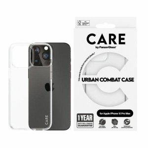 Etui CARE by PanzerGlass Flagship Urban  Combat Case iPhone 15 Pro Max 6,7  przezroczysty/transparent 1424