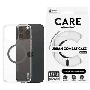 Etui CARE by PanzerGlass Flagship Case   16 Pro Max 6,9 czarny/black MagSafe 1348
