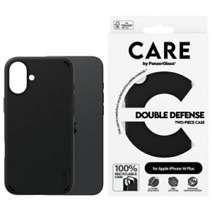 Etui CARE by PanzerGlass Feature Double  Defense Case iPhone 16 Plus 6.7 czarny/black 1335