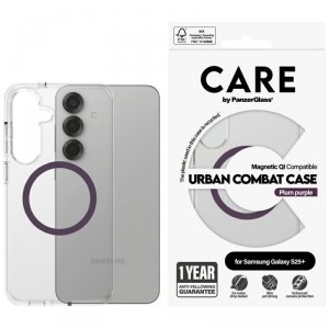 Etui CARE by PanzerGlass Flagship Urban  Combat Purple QI do Samsung Galaxy S25+ przezroczysty