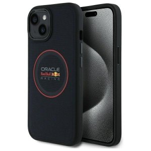 Red Bull RBHMP14S24PUILVR iPhone 14 6.1 hardcase granatowy/navy Leather Red Ring MagSafe