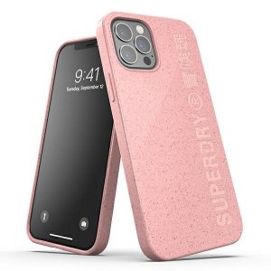 SuperDry Snap iPhone 12/12 Pro Compostab le Case różowy/pink 42621