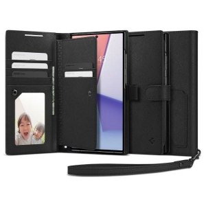 Spigen Wallet S Plus Sam S23 Ultra S918 czarny/black ACS05629