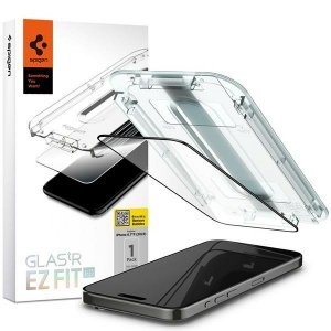 Spigen Glas.TR FC iPhone 15 Pro Max 6.7 EZ FIT szkło hartowane czarna ramka AGL06879