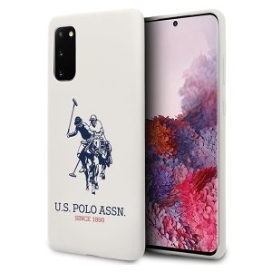 US Polo USHCS62SLHRWH S20 G980 biały/white Silicone Collection