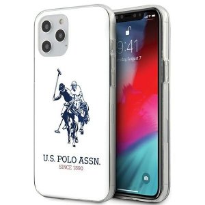 US Polo USHCP12MTPUHRWH iPhone 12/12 Pro 6,1 biały/white Shiny Big Logo