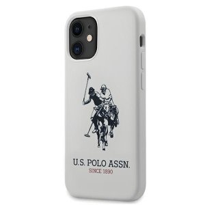 US Polo USHCP12SSLHRWH iPhone 12 mini 5,4 biały/white Silicone Collection