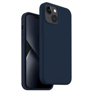 UNIQ etui Lino iPhone 14 / 15 / 13 6,1niebieski/marine blue