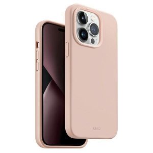UNIQ etui Lino Hue iPhone 14 Pro 6,1Magclick Charging rózowy/blush pink