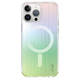 UNIQ etui Coehl Linear iPhone 15 Pro Max 6.7 Magnetic Charging opal/iridescent