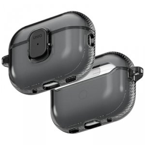 Etui UNIQ Glase Pro do AirPods Pro 3     Lock Case smoke