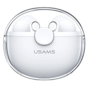 USAMS Słuchawki Bluetooth 5.1 TWS BU series bezprzewodowe biały/white BHUBU01