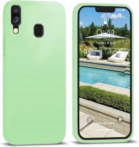 ETUI DO SAMSUNG A40 SILIKON KOLOR SOFT CASE zielony