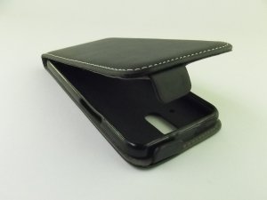 ETUI SLIM FLEXI FUTERAŁ KABURA - HTC E8 (czarne)