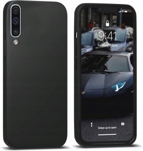 ETUI DO SAMSUNG A70 SILIKON KOLOR SOFT CASE czarny