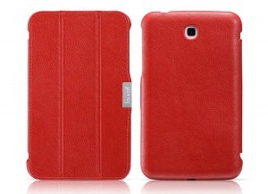 iCarer Samsung Galaxy Tab 3 7.0 P3200 Etui Triple-Folded Genuine Leather Case Cover